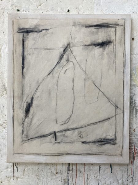 S/T /Fusain/ACRYLYQUE/Toile/2025/73x60cm